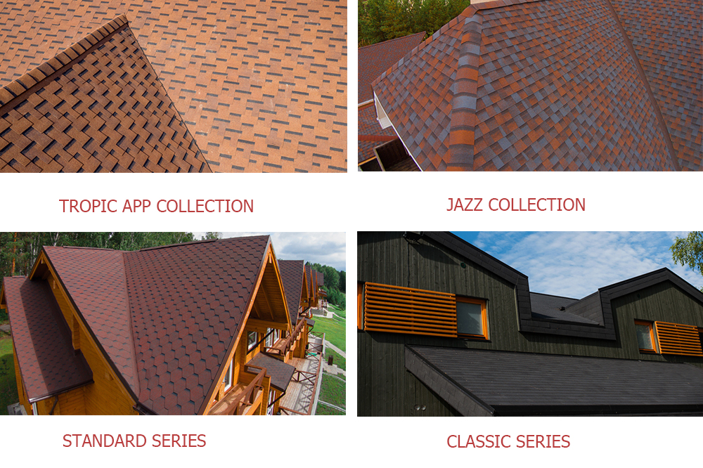 Bitumen roofing shinglesHigh Quality Bitumen Shingles Colorful Asphalt Roofing Tile for Building Material